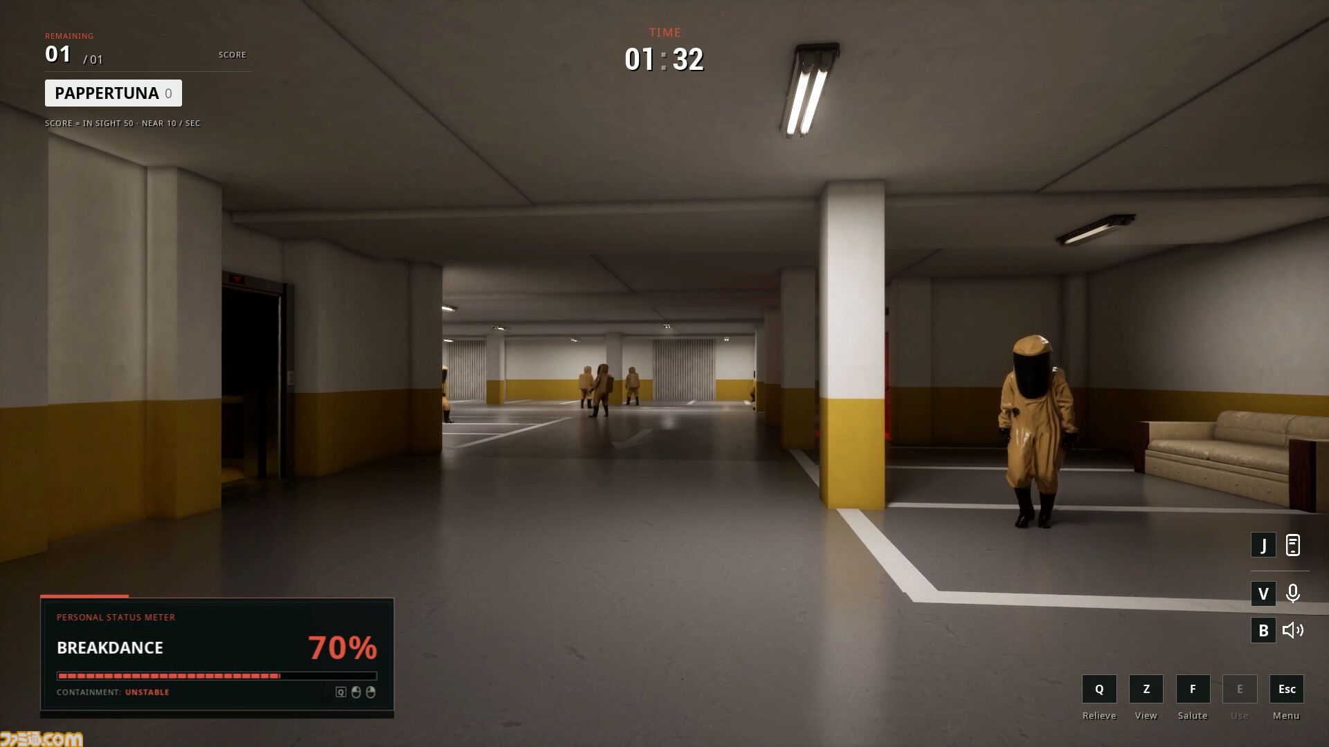 『OUTLIER』バックルームで群衆に紛れるオンラインかくれんぼゲームが2027年に発売。我慢できない症状を緩和して監視員の目を欺き生き残れ
