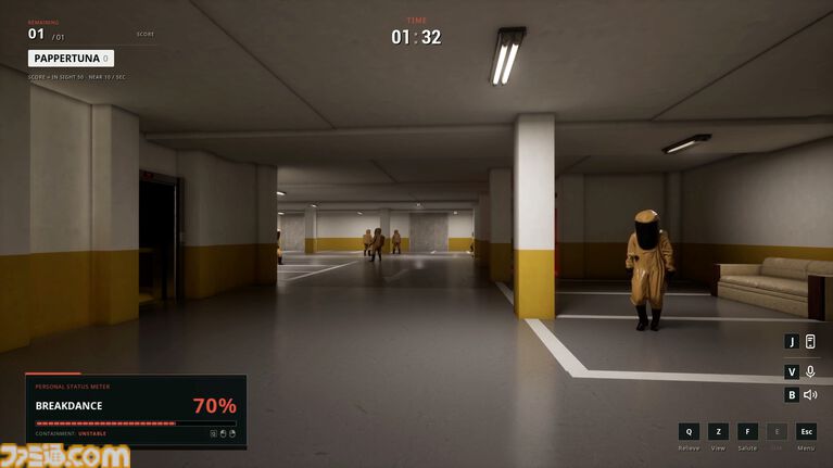 『OUTLIER』バックルームで群衆に紛れるオンラインかくれんぼゲームが2027年に発売。我慢できない症状を緩和して監視員の目を欺き生き残れ