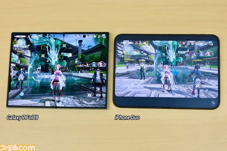 iPhone Duo先行レビュー。折り目の気にならなさに驚愕『雀魂』で捨て牌が見やすい! アプリの同時表示がすごく便利