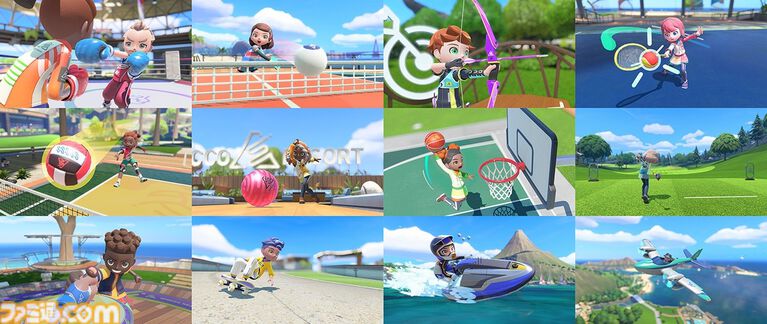 『Nintendo Switch スポーツ リゾート』本日(10/22)発売。ウーフーアイランドを舞台に全12種のスポーツが楽しめる。ゆび相撲など新種目も登場