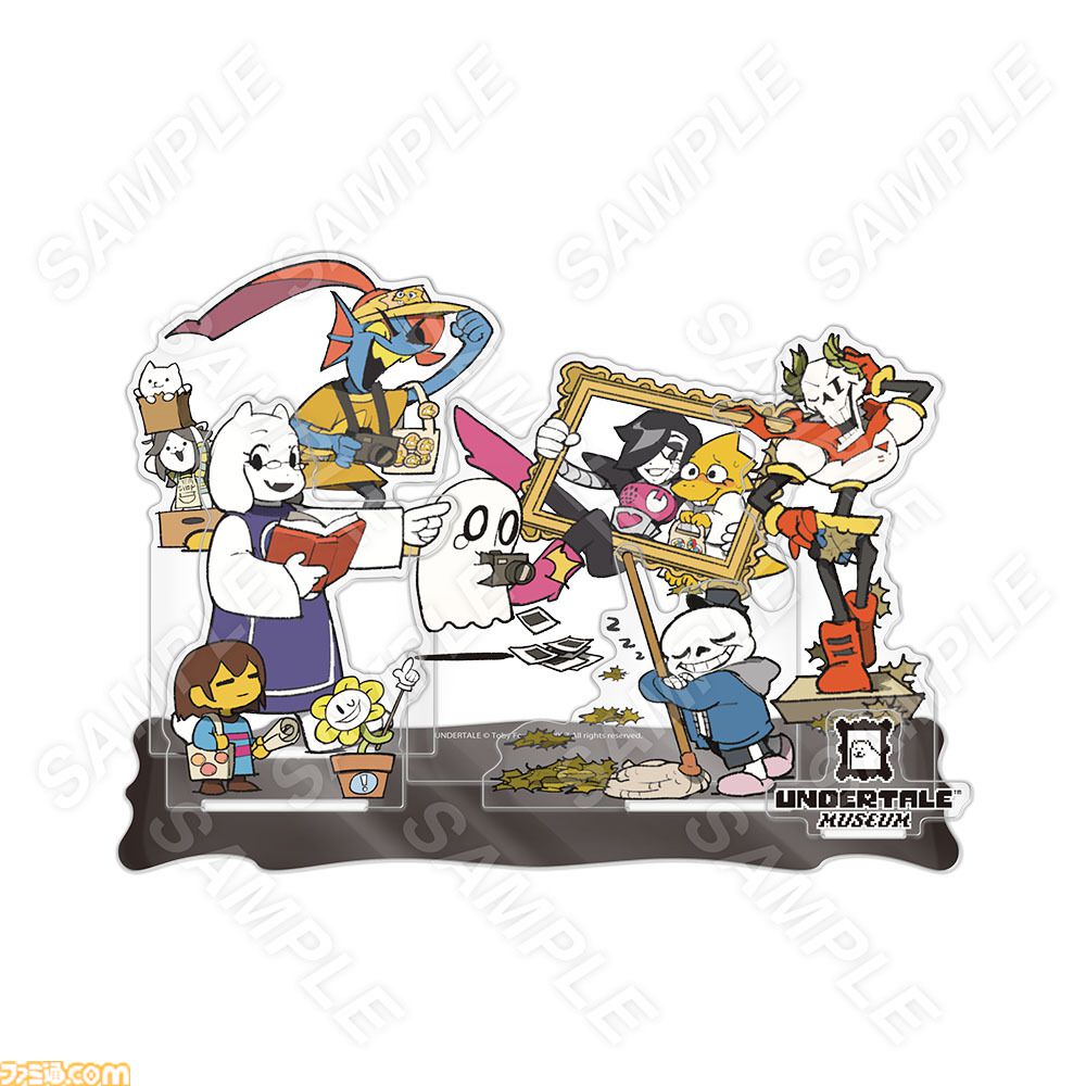 【UNDERTALE展覧会】オリジナルグッズ情報が公開。ナプスタブルークのフロアマットや、バガパンのアクリルジオラマなどがラインアップ