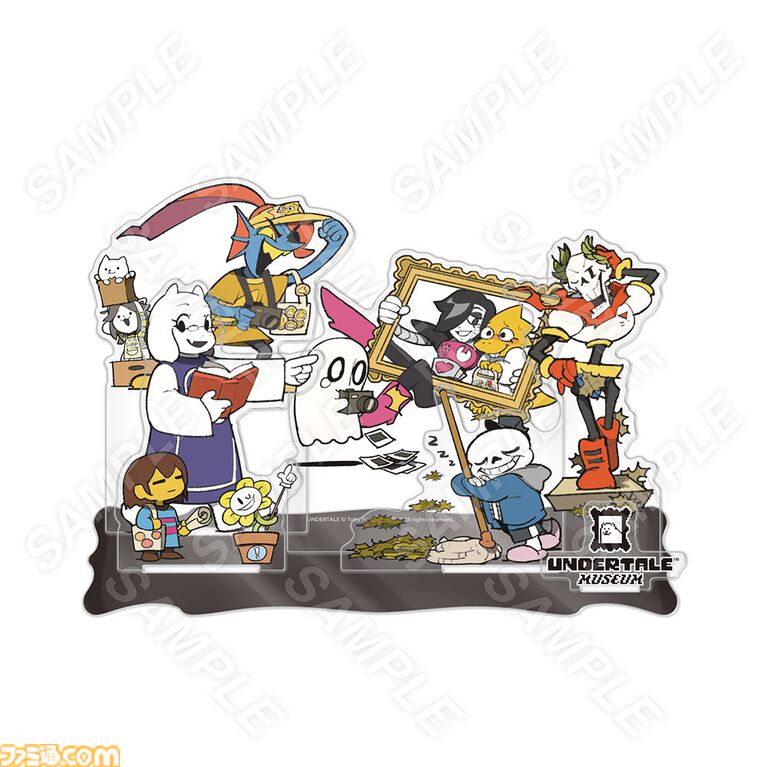 【UNDERTALE展覧会】オリジナルグッズ情報が公開。ナプスタブルークのフロアマットや、バガパンのアクリルジオラマなどがラインアップ