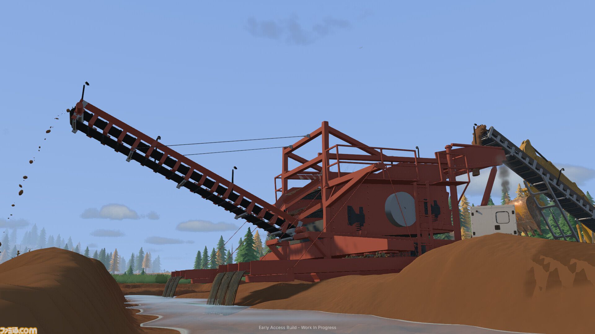 『Groundwork Simulator』マルチ対応“金発掘”シミュレーターが面白そう。重機による運搬・整地・発掘・選鉱が楽しめる。本日（10/22）早期アクセス開始