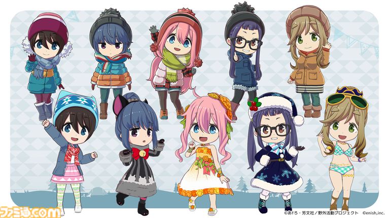 『ゆるキャン△』の作業支援アプリ『ゆるキャン△ つなげるみんなのオールインワン!! ちるタイム』が登場。リンやなでしこたちのキャンプを眺めて作業に集中