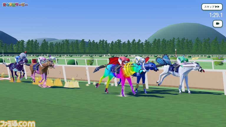 『古今東西ダービー』お題に沿って付けた名前で馬の強さが決まる！ 競馬パーティーゲームが10月30日配信決定。最大8人のオンライン対戦も可能