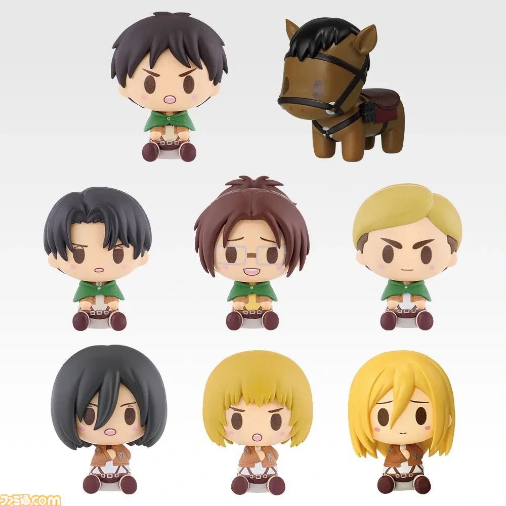『進撃の巨人』一番くじが本日（10/24）発売。馬にまたがるリヴァイ兵長が約30cmサイズで登場。エレンやミカサの“心臓を捧げよ”フィギュアもラインアップ
