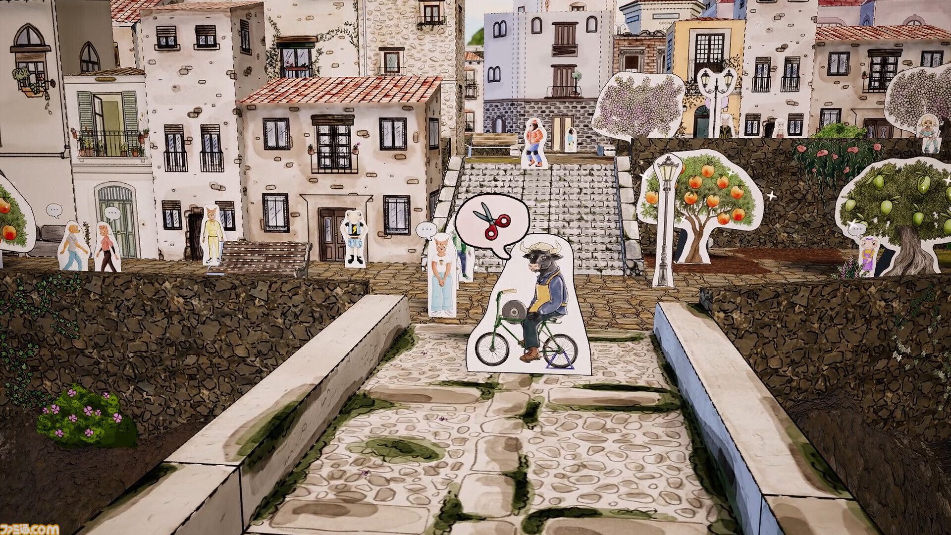 『Cutout Village』紙を切って、折って、貼って村づくり。ゲームで解放した建物は印刷して現実でも作れる紙工作シティビルダー。Steam早期アクセスで配信開始