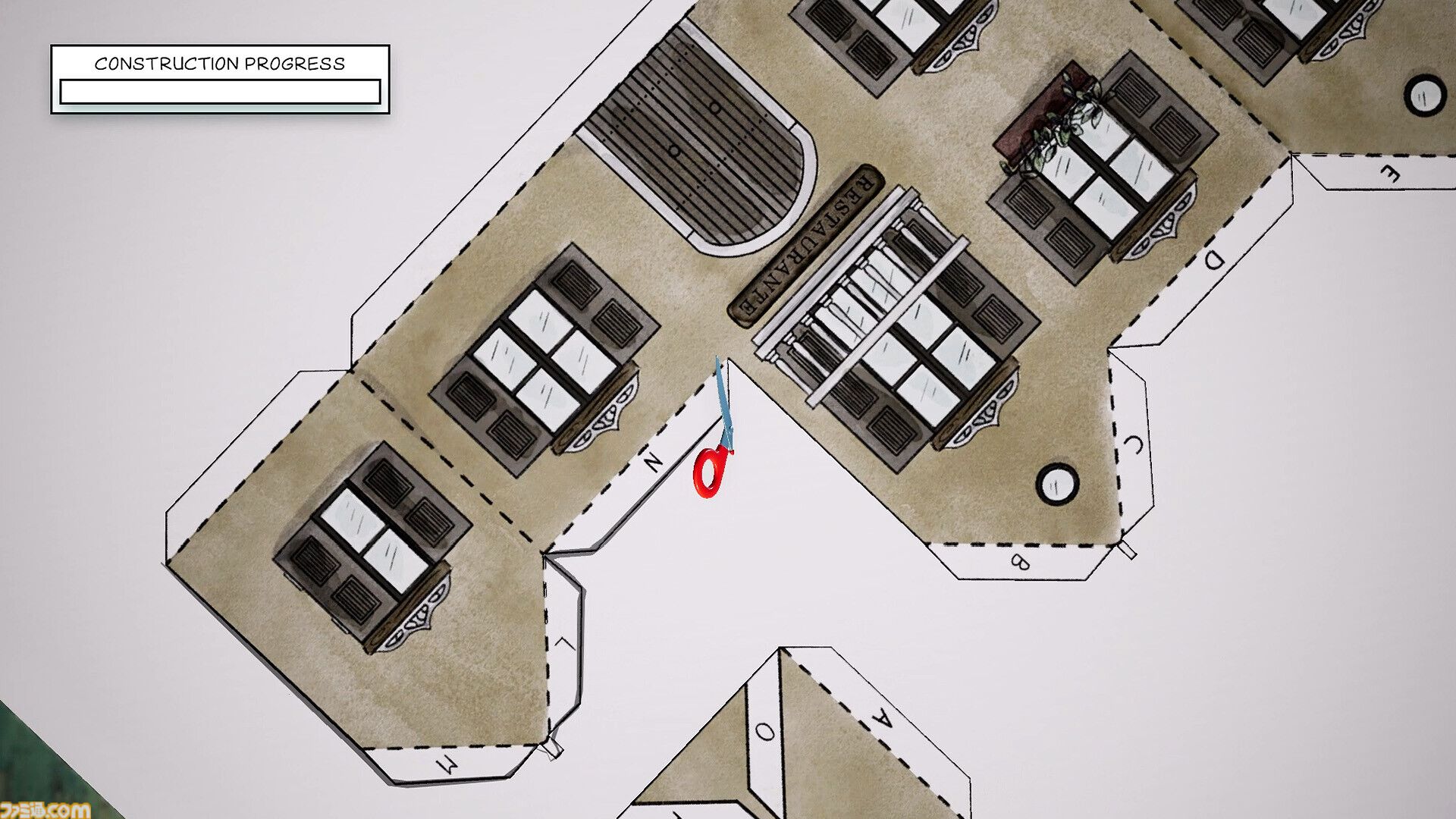 『Cutout Village』紙を切って、折って、貼って村づくり。ゲームで解放した建物は印刷して現実でも作れる紙工作シティビルダー。Steam早期アクセスで配信開始