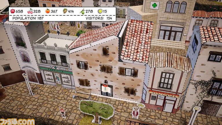 『Cutout Village』紙を切って、折って、貼って村づくり。ゲームで解放した建物は印刷して現実でも作れる紙工作シティビルダー。Steam早期アクセスで配信開始