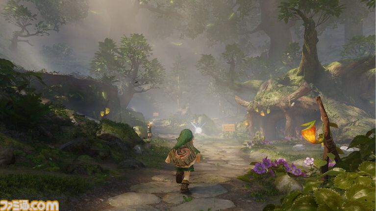 Switch2『ゼルダの伝説 時のオカリナ』楽天限定特典は木製ジオラマスタンド。アクスタとは異なるぬくもり&木の香り。子どもリンクがカラーでプリントされたコレクションアイテム