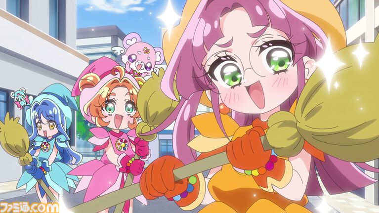 【名探偵プリキュア!】『おジャ魔女どれみ』コラボ回の場面カット公開。ハロウィンイベントであんなたちが魔女見習いの姿に