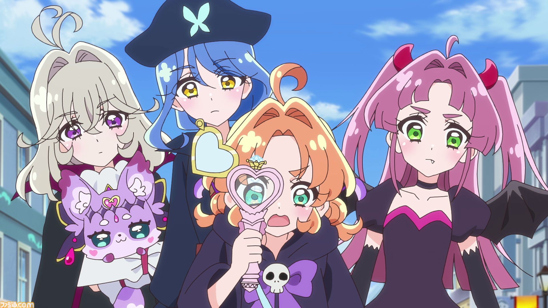 【名探偵プリキュア！】『おジャ魔女どれみ』コラボ回の場面カット公開。ハロウィンイベントであんなたちが魔女見習いの姿に