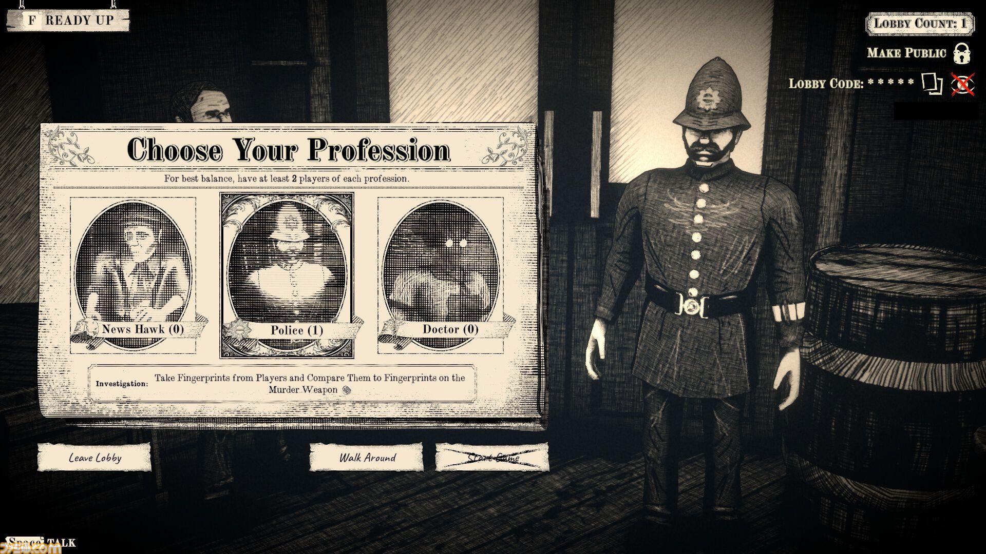 『雪山人狼（Project Winter）』開発元の新作『4 Penny Coffins』リリース。白黒のロンドンを舞台に、推理と嘘や偽りの証拠をめぐる駆け引きがハラハラドキドキする人狼系ゲーム！