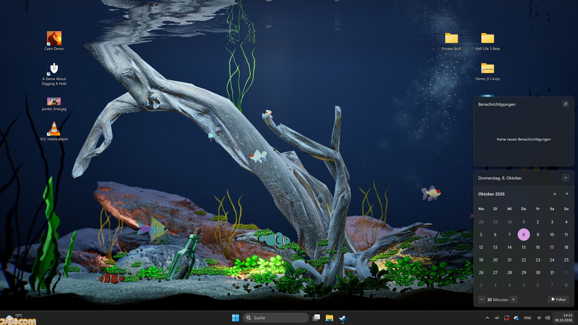 自分で描いた絵が魚になって泳ぎだす！ お絵描き水槽シミュレーター『Drawquarium』11月13日にSteamで発売。無料デモ版も配信中