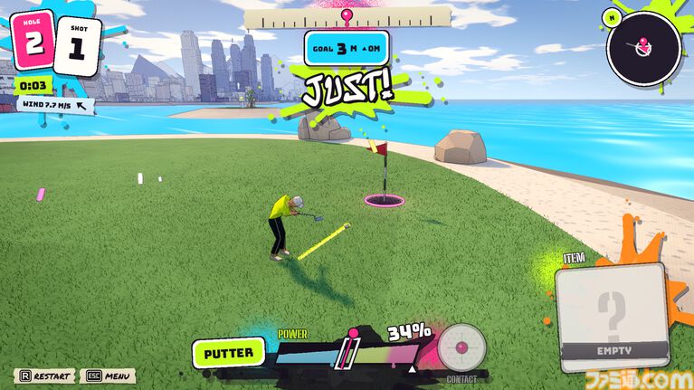 『Crazy City Golf』街をまるごとコースにしたパーティゴルフアクションが本日(10/26)に発売。道順は自由、事故はごちそう