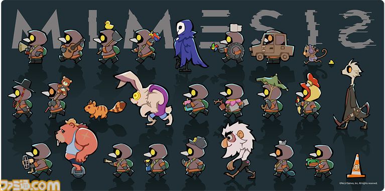 『MIMESIS(ミメシス)』リリース1周年を記念したグッズがエビテンにて予約受付中。Tシャツやアクスタ、デスクマットなどがラインアップ