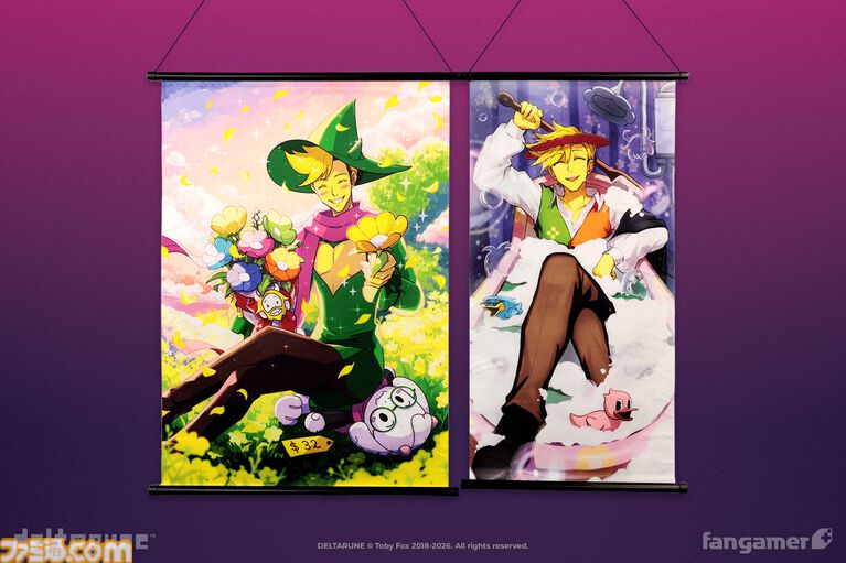 『DELTARUNE』フラウリィドルがピンバッジになって登場。フラウリィのタペストリーやジャックシュタインのぬいぐるみなど新グッズが発売