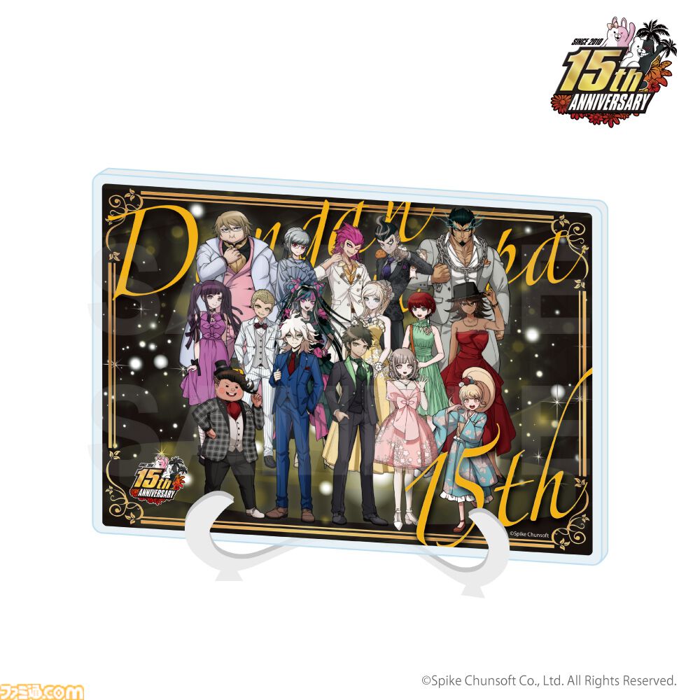 【ダンガンロンパ15周年】苗木や日向たち総勢48名が華やかにドレスアップ。缶バッジ、アクリルフィギュアなど記念イラストグッズがラインアップ