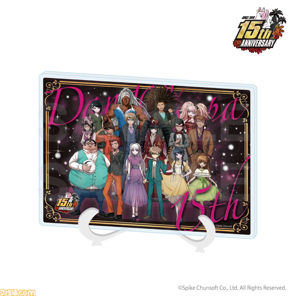 【ダンガンロンパ15周年】苗木や日向たち総勢48名が華やかにドレスアップ。缶バッジ、アクリルフィギュアなど記念イラストグッズがラインアップ
