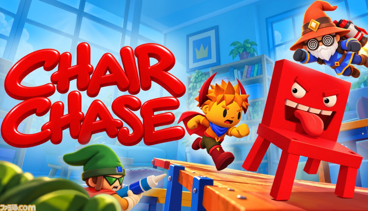 『Chair Chase』イスがパルクールで逃げ回るパーティー椅子取りゲームの体験版が11月3日より配信。友達を押しのけて多くのイスに座れ