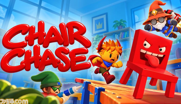 『Chair Chase』イスがパルクールで逃げ回るパーティー椅子取りゲームの体験版が11月3日より配信。友達を押しのけて多くのイスに座れ