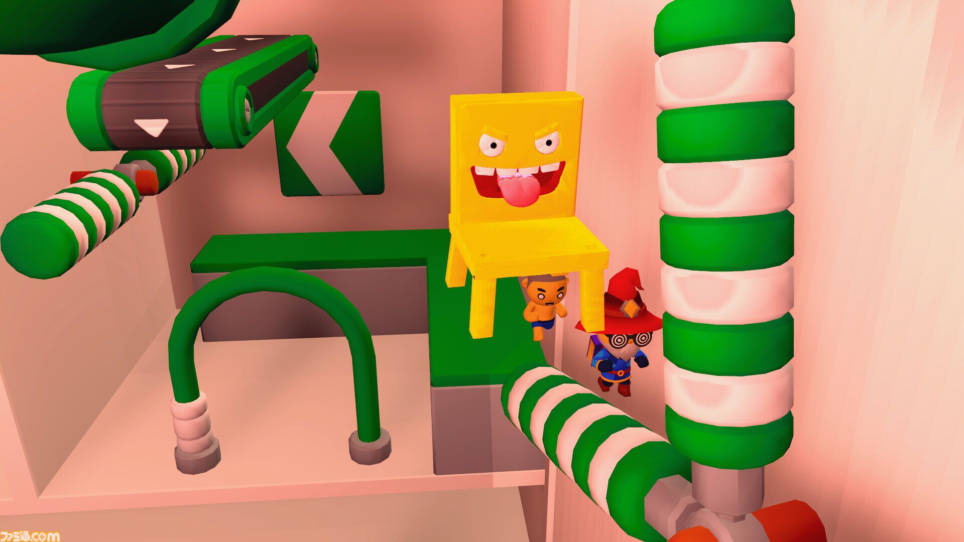 『Chair Chase』イスがパルクールで逃げ回るパーティー椅子取りゲームの体験版が11月3日より配信。友達を押しのけて多くのイスに座れ