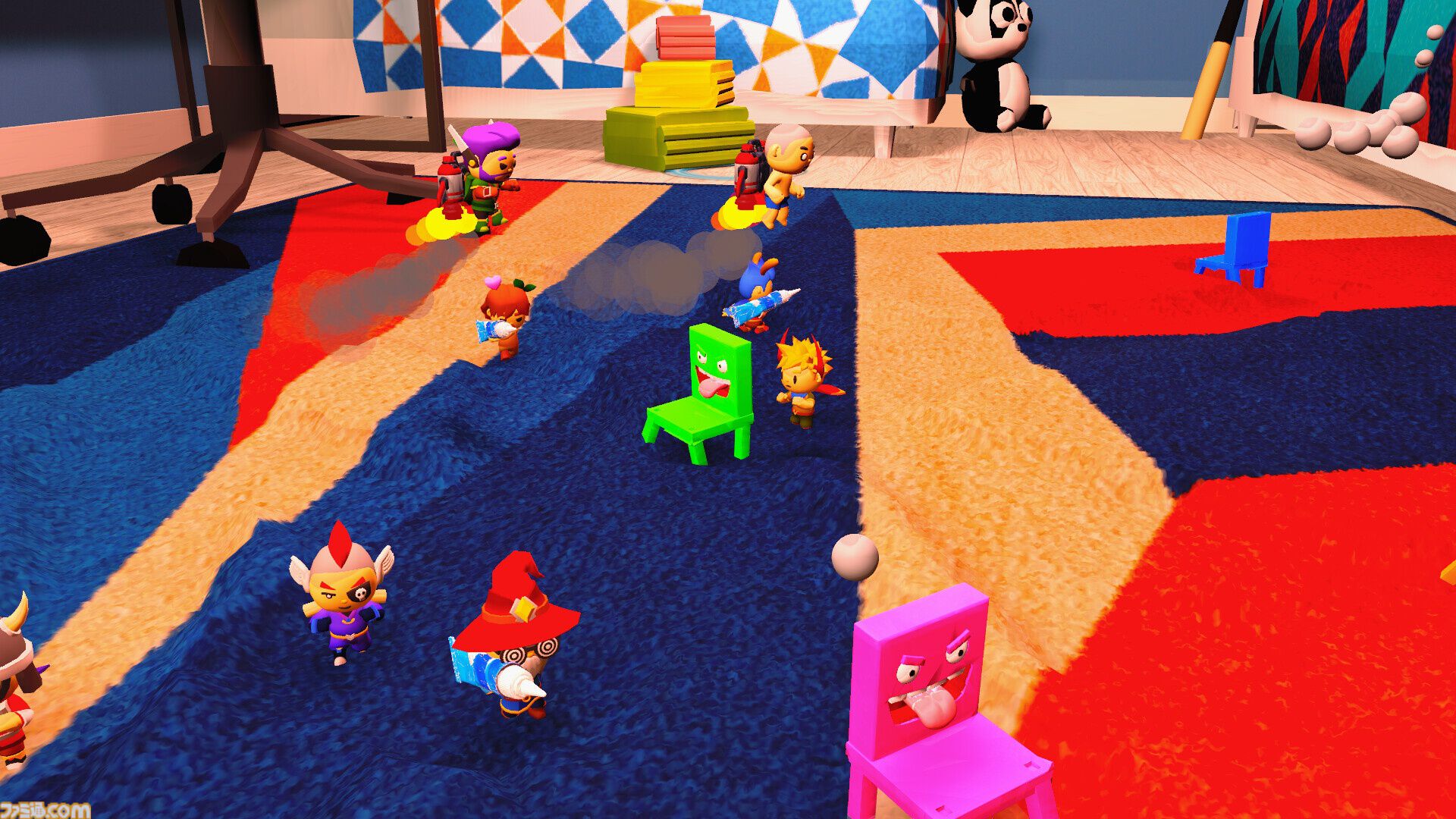 『Chair Chase』イスがパルクールで逃げ回るパーティー椅子取りゲームの体験版が11月3日より配信。友達を押しのけて多くのイスに座れ