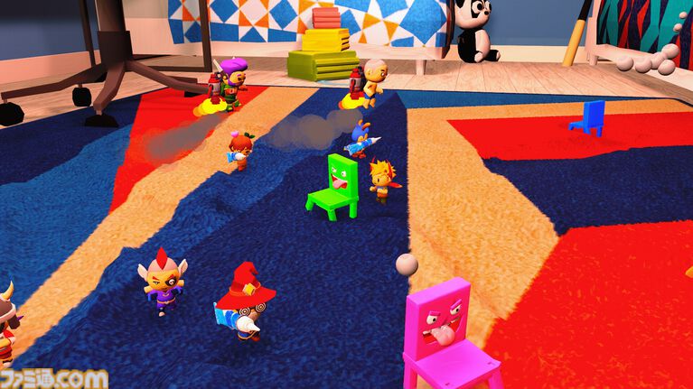 『Chair Chase』イスがパルクールで逃げ回るパーティー椅子取りゲームの体験版が11月3日より配信。友達を押しのけて多くのイスに座れ