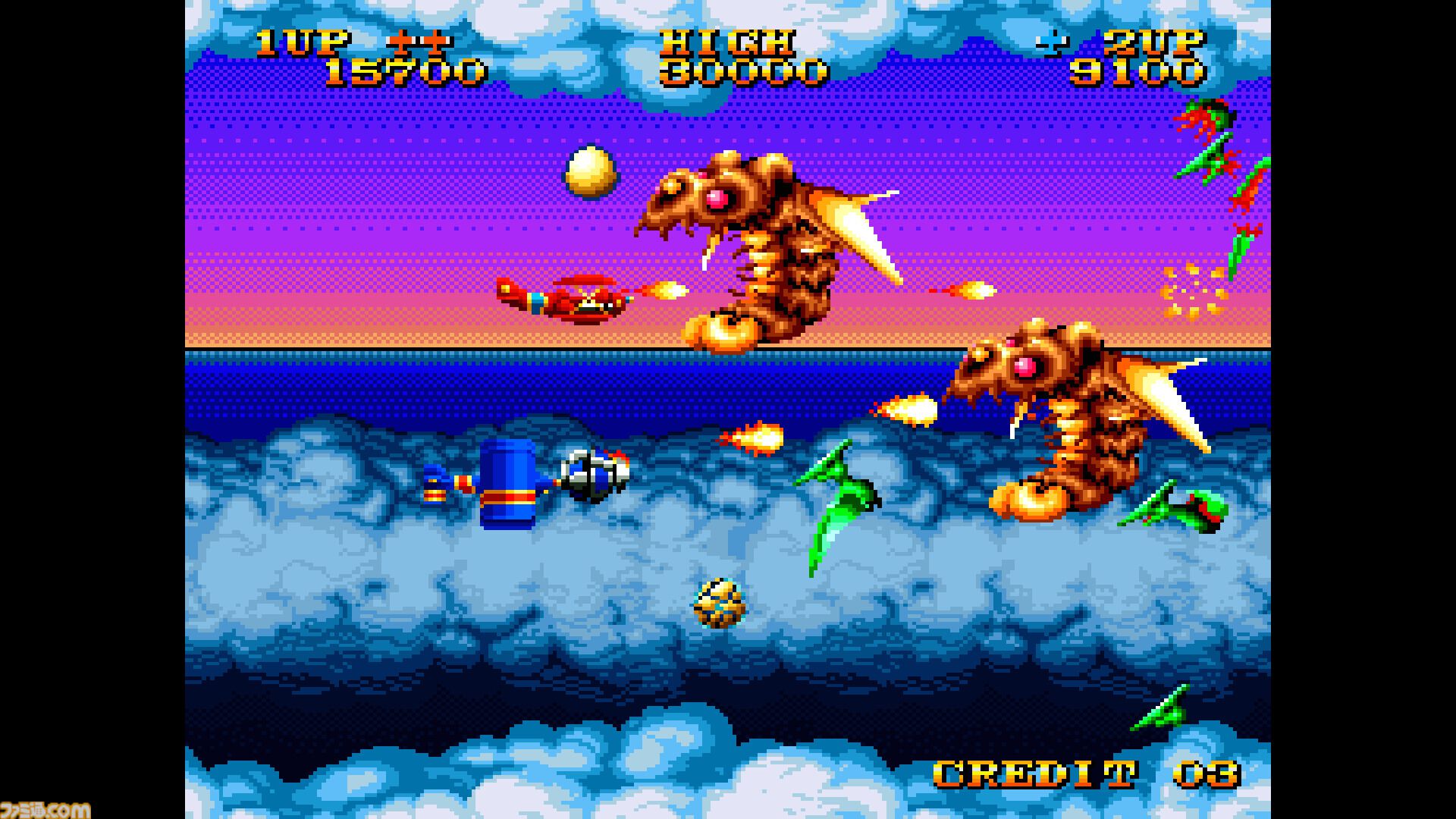 【アケアカ/アケアカ2】『原始島』が10月29日より配信。古代竜を倒しながら遭難事件の真相を追うSNKのシューティングゲーム