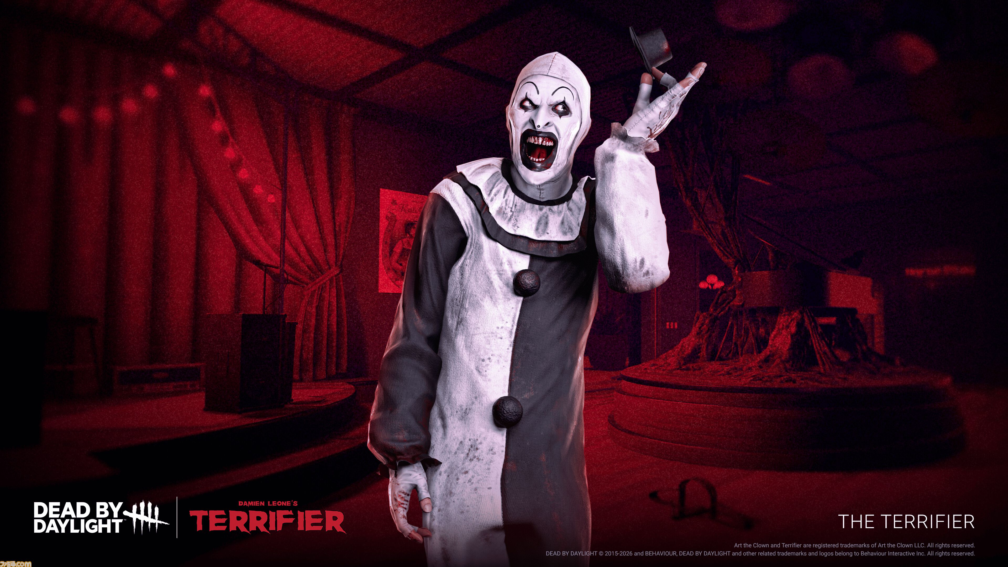 【DbD】『テリファー』コラボキラー“アート・ザ・クラウン”はゴミ袋からランダムに武器を取り出して攻撃。PTBが本日（10/29）開始