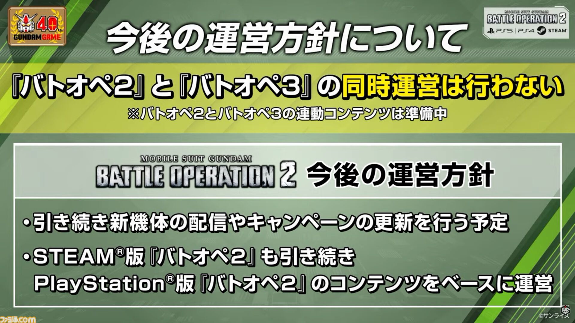 【バトオペ3】『機動戦士ガンダム バトルオペレーション3』が発表。PS5、PC（Steam）向けに基本プレイ無料で展開。『ガンダムSEED』などオルタナティブ作品が本格参戦