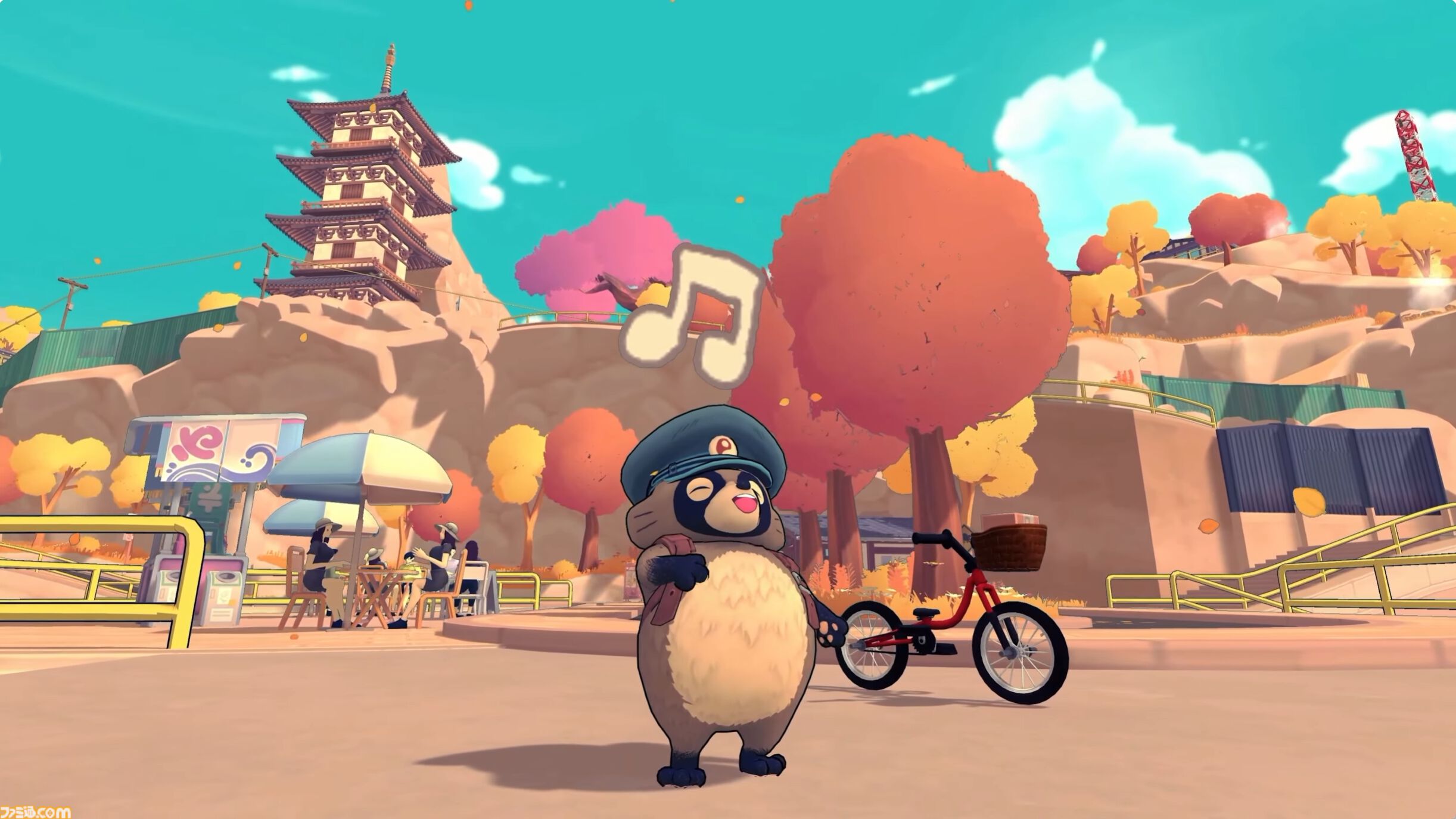 タヌキのポンがBMXでトリック決めつつ郵便配達『TANUKI: Pon's Summer - タヌキ：ポンの夏』が11月10日に配信決定。【インディーワールド】