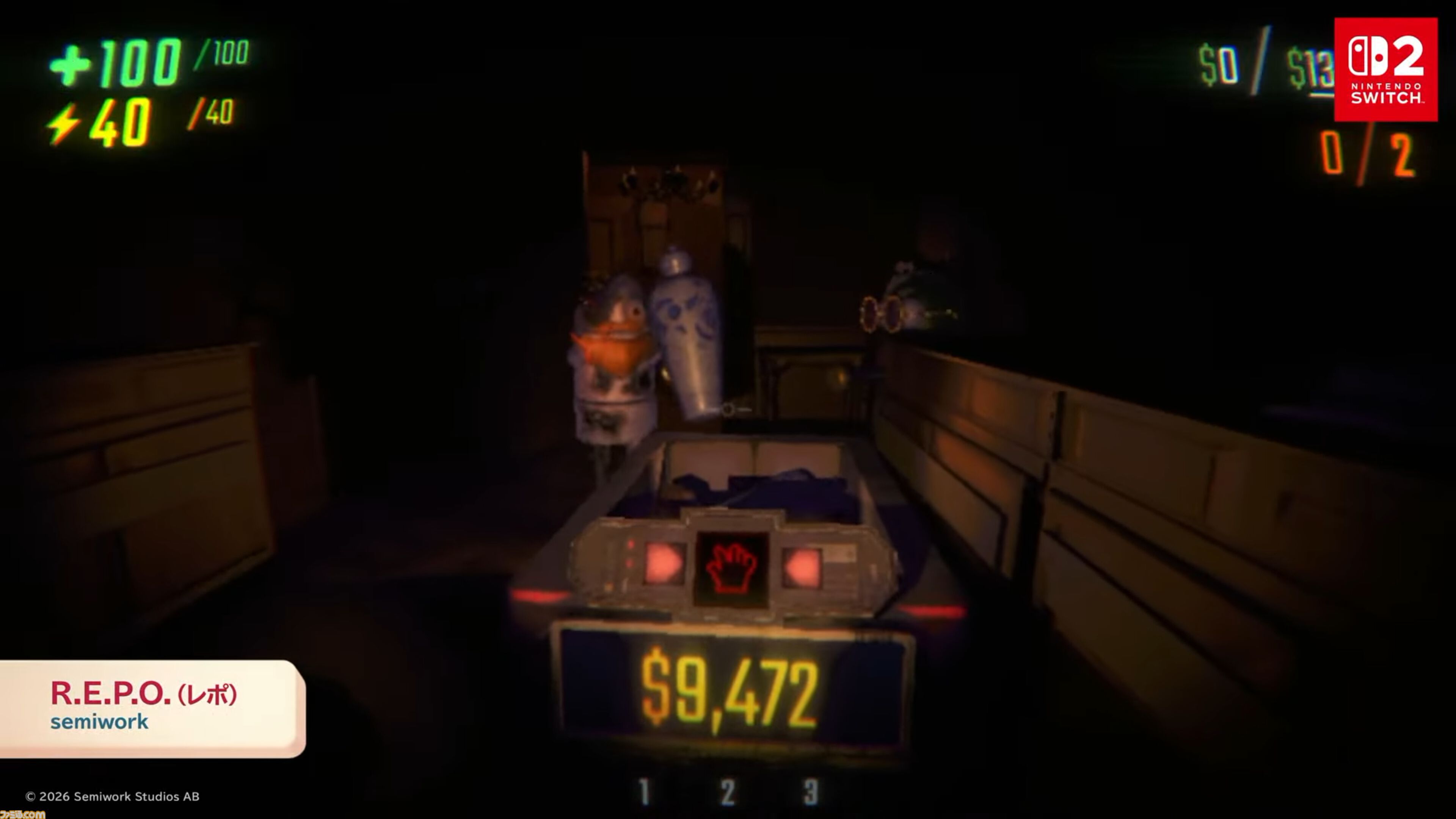 『R.E.P.O.』最大6人で遊べるサバイバルホラーアクションが2027年にSwitch2で配信。怪物から隠れながら廃墟を探索してお宝回収