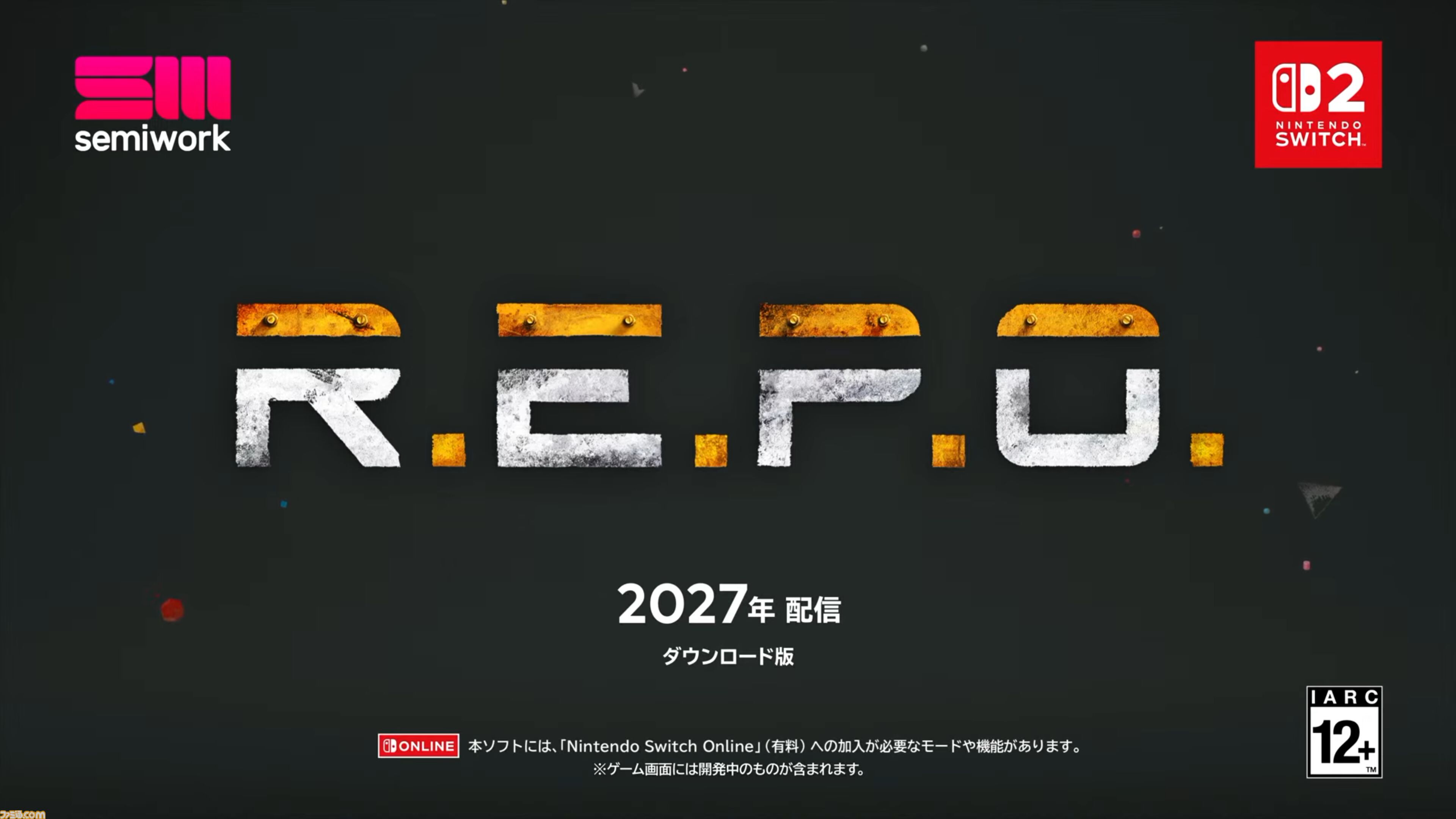 『R.E.P.O.』最大6人で遊べるサバイバルホラーアクションが2027年にSwitch2で配信。怪物から隠れながら廃墟を探索してお宝回収
