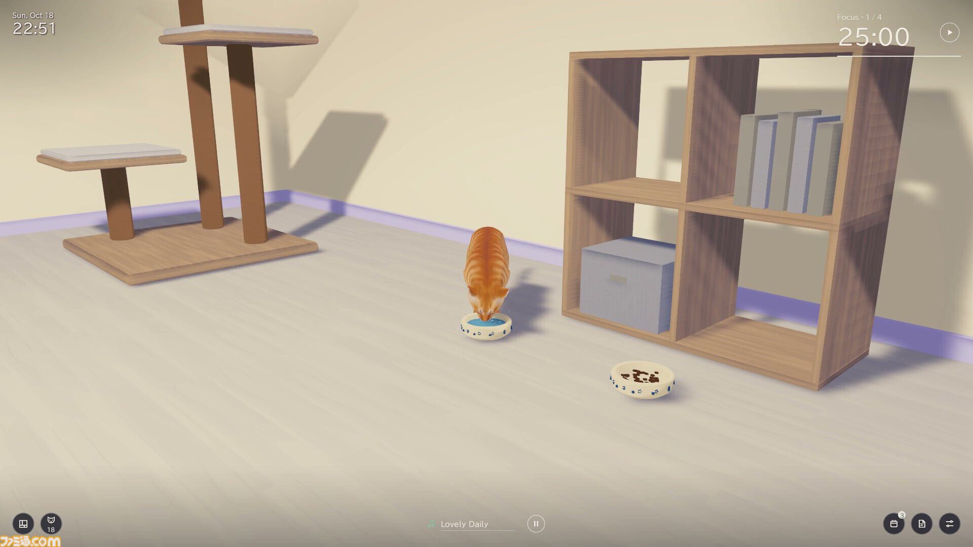 猫といっしょに仕事や勉強を。『Cozy Cat Room』11月17日発売。ポモドーロタイマーやToDoリスト搭載で集中して作業・休憩できる