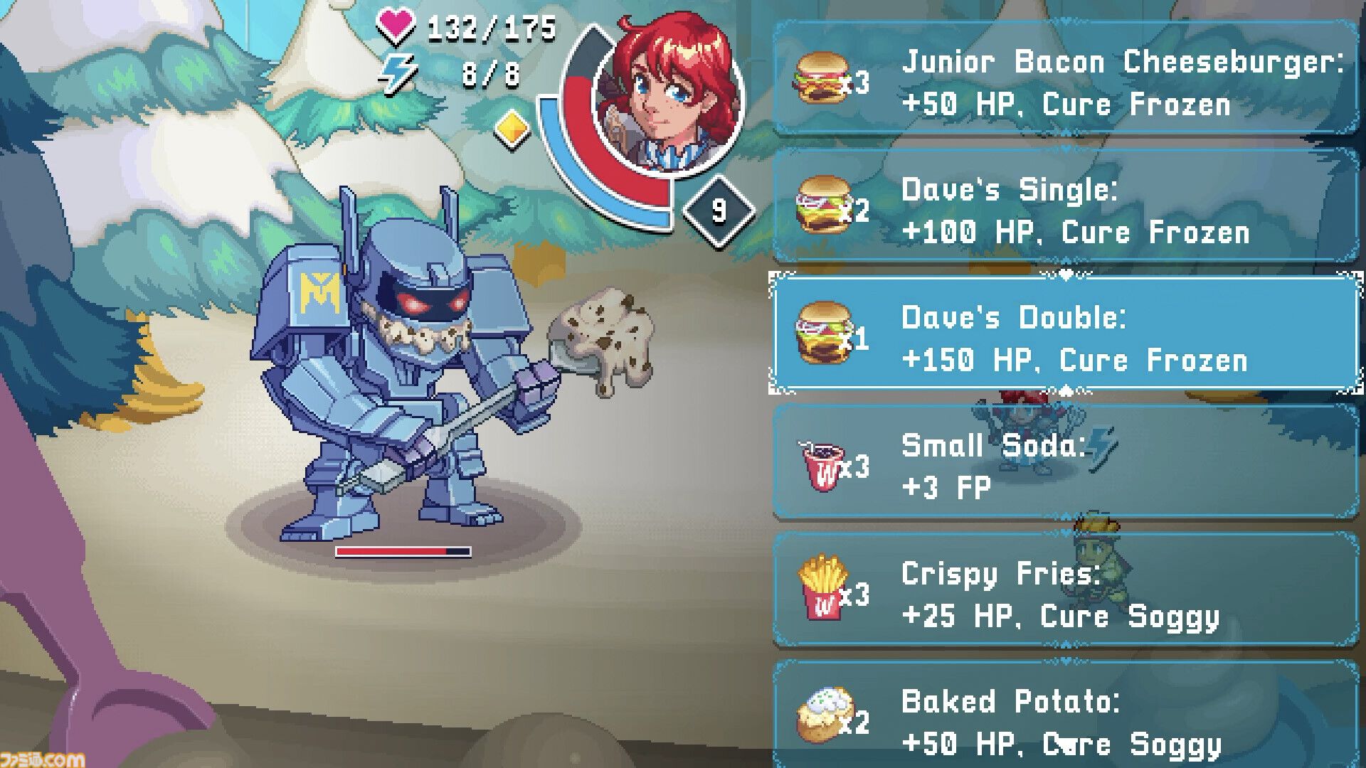 ハンバーガー店ウェンディーズがRPGに。おなじみ赤毛のウェンディーちゃんが壮大な冒険へ。ポテトやチキンも仲間になる