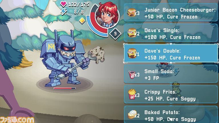 ハンバーガー店ウェンディーズがRPGに。おなじみ赤毛のウェンディーちゃんが壮大な冒険へ。ポテトやチキンも仲間になる