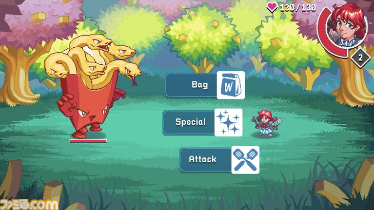 ハンバーガー店ウェンディーズがRPGに。おなじみ赤毛のウェンディーちゃんが壮大な冒険へ。ポテトやチキンも仲間になる
