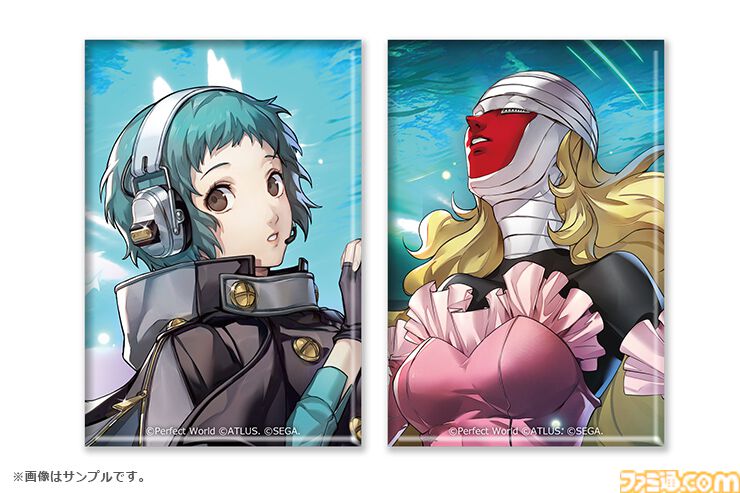 『P5X』山岸風花&ルキアのアクリルスタンド、スライドキーホルダー、スクエア缶バッジが発売決定。アトラスDショップで予約開始