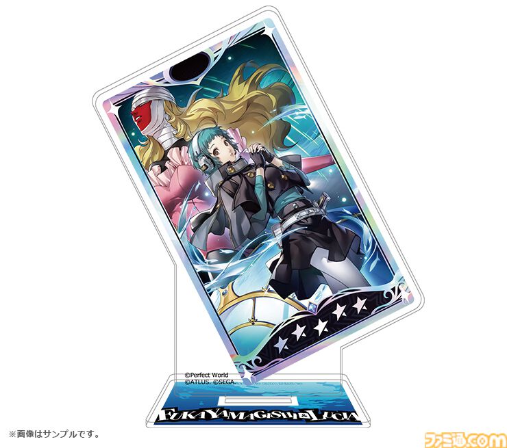 『P5X』山岸風花&ルキアのアクリルスタンド、スライドキーホルダー、スクエア缶バッジが発売決定。アトラスDショップで予約開始