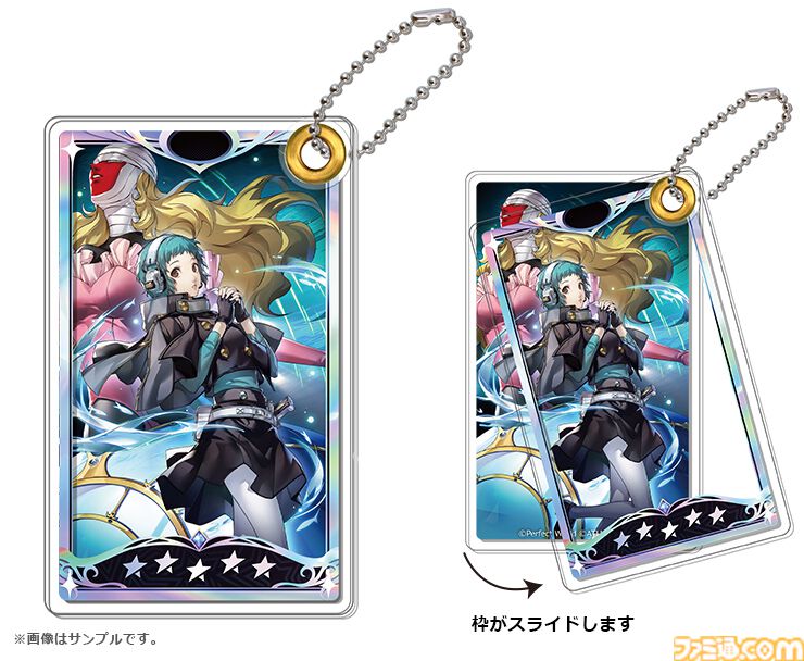 『P5X』山岸風花&ルキアのアクリルスタンド、スライドキーホルダー、スクエア缶バッジが発売決定。アトラスDショップで予約開始