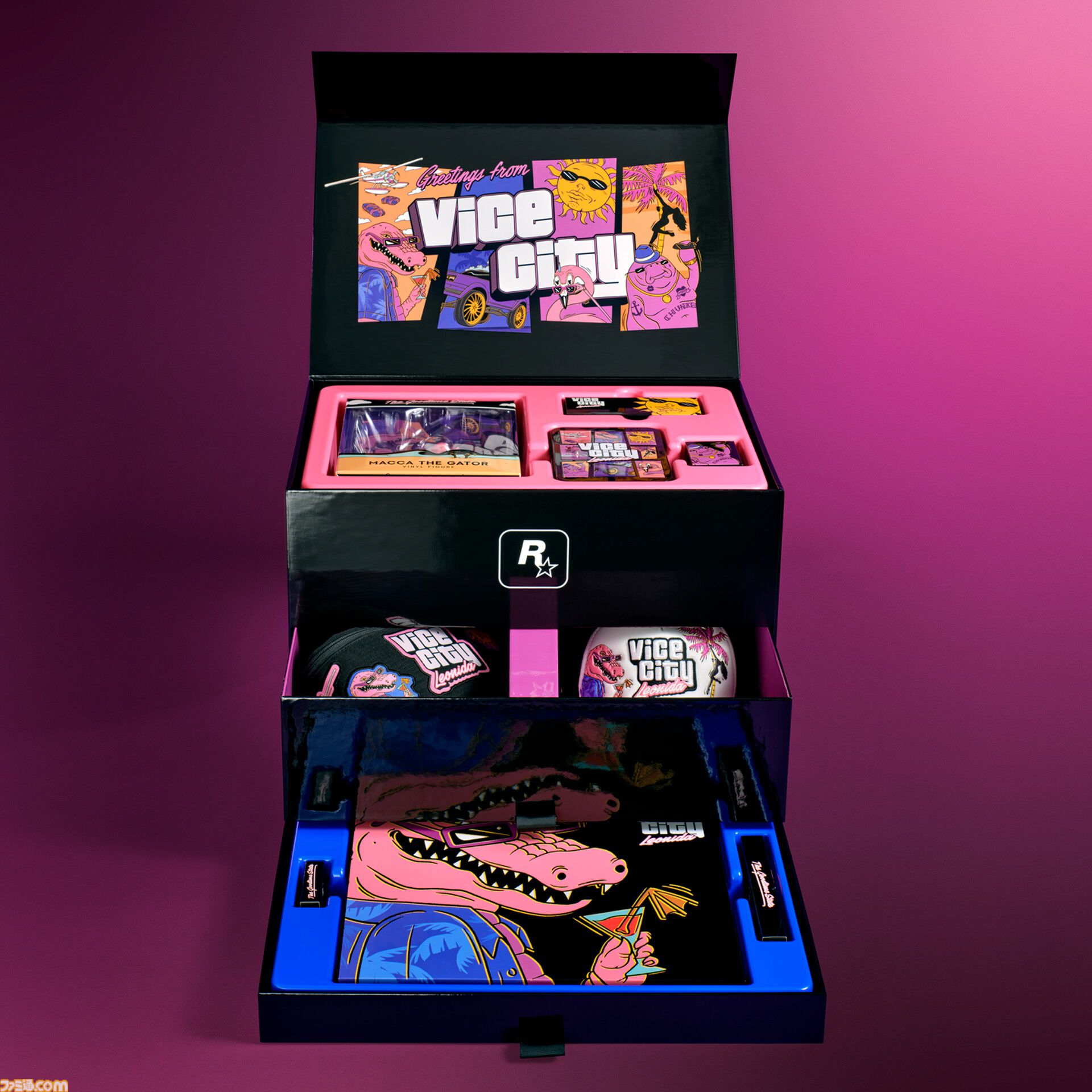 『GTA6』99980円の超豪華コレクターズBOX「Vice City Collection」10月30日12時より予約開始。フィギュアやキャップやショットグラスが付いたオトナ向けアイテム
