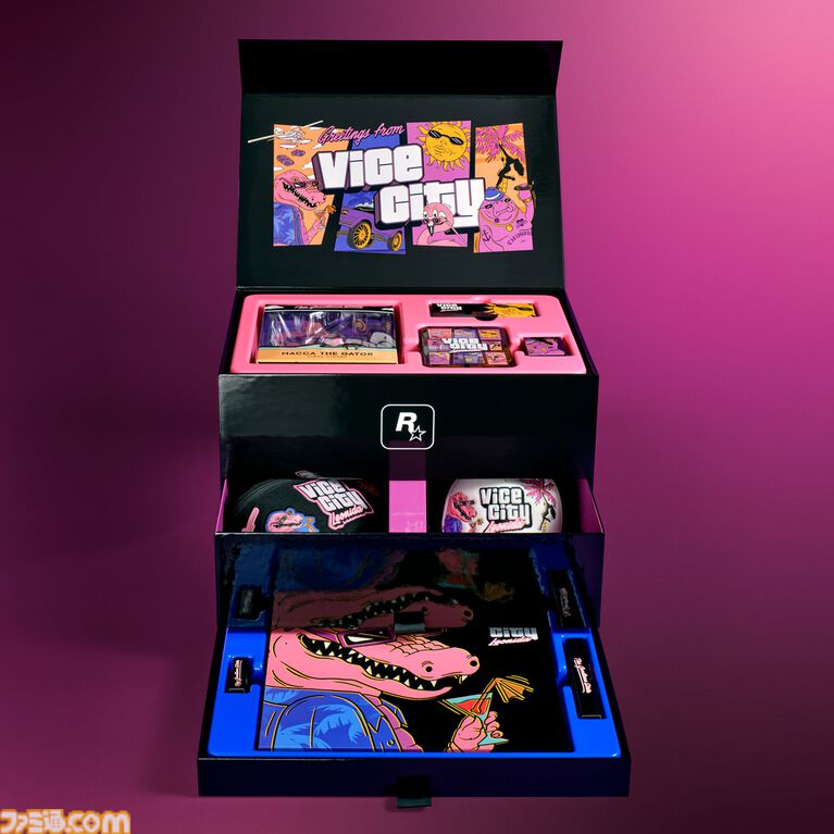 『GTA6』99980円の超豪華コレクターズBOX「Vice City Collection」10月30日12時より予約開始。フィギュアやキャップやショットグラスが付いたオトナ向けアイテム