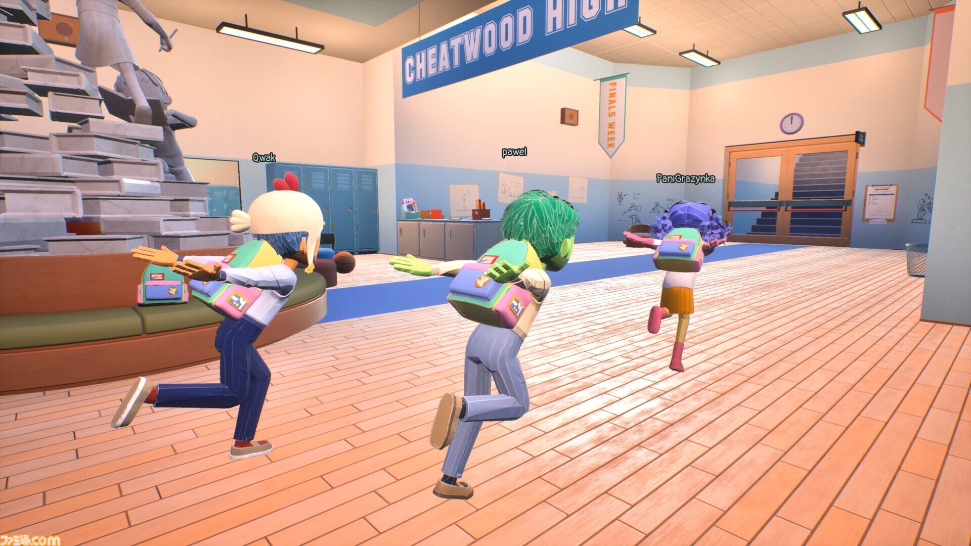 携帯電話や双眼鏡でカンニングする悪ガキシミュレーター『Finals Week』が発売。最大4人で協力し、教師からバレずに合格を目指せ