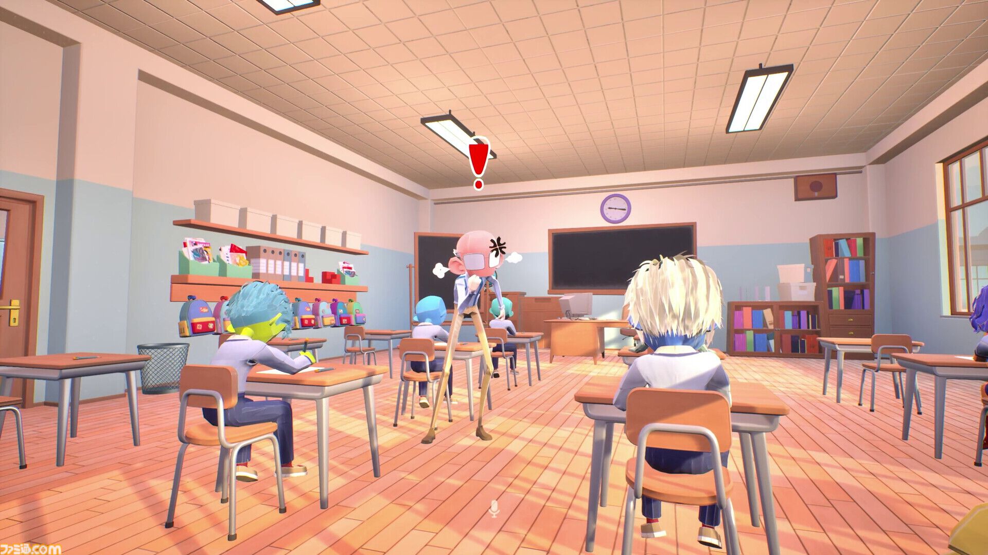 携帯電話や双眼鏡でカンニングする悪ガキシミュレーター『Finals Week』が発売。最大4人で協力し、教師からバレずに合格を目指せ