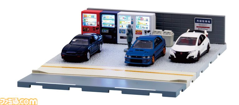 セブンイレブンのジオラマが『トミカ』より12月16日発売。2種類のLEDライトで夜のコンビニも演出できるなどリアルに再現。“tomica VIEW”シリーズ第1弾
