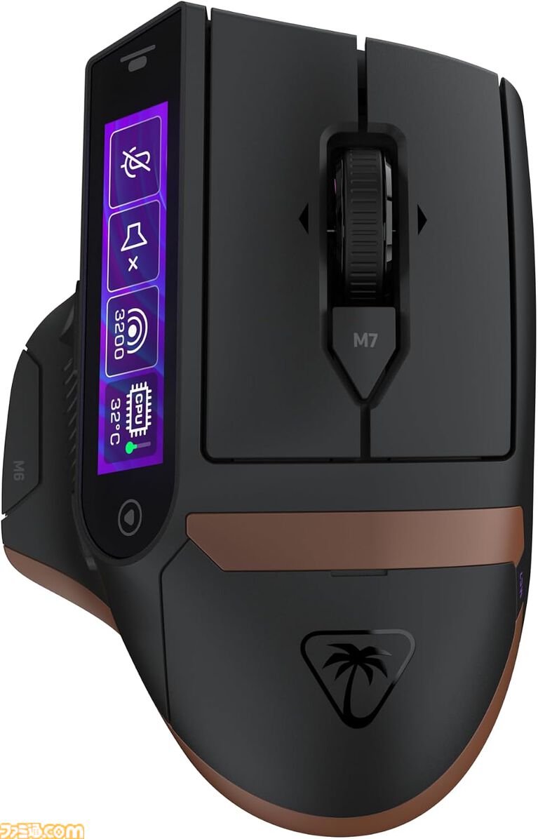 Amazonでタッチ画面付きゲーミングマウス“MC7”が発売中。“OBS”のシーン切り替えからマイクミュートまで手元の画面で操作可能。タートルビーチの新シリーズ3機種が登場