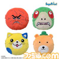 “男梅蔵”や“怪人カメカメ”などノーベル製菓のキャラクターがかわいらしいプライズ商品に。全国のゲームセンターほかにて2024年7月より順次展開予定