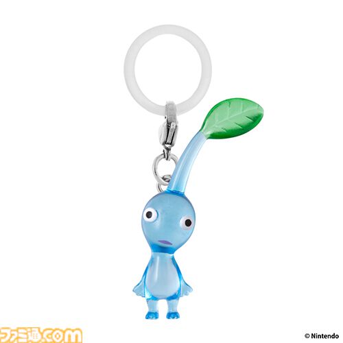 【ピクミン】チマっとした姿がかわいいマスコットアクセサリーがガシャポンに登場。傘の持ち手やポーチにつけて自分の持ち物の目じるしにできる