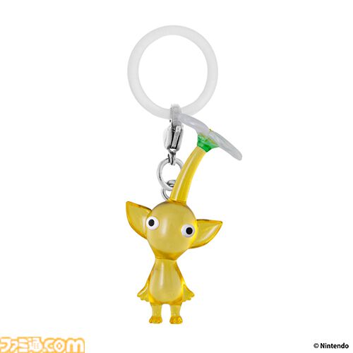 【ピクミン】チマっとした姿がかわいいマスコットアクセサリーがガシャポンに登場。傘の持ち手やポーチにつけて自分の持ち物の目じるしにできる